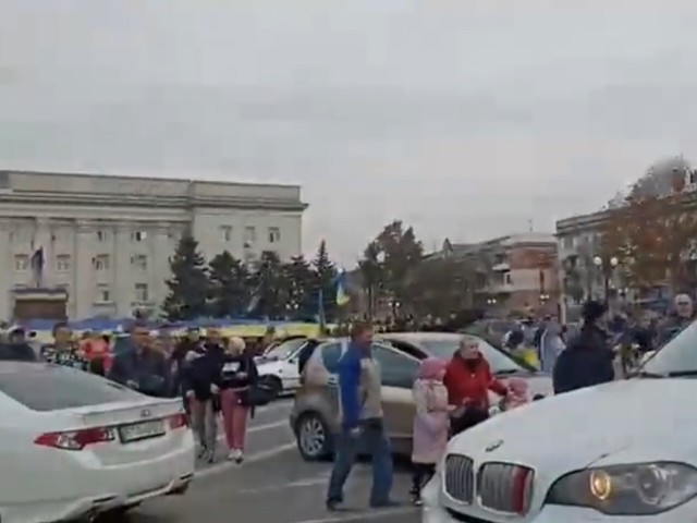 встреча ВСУ в городе